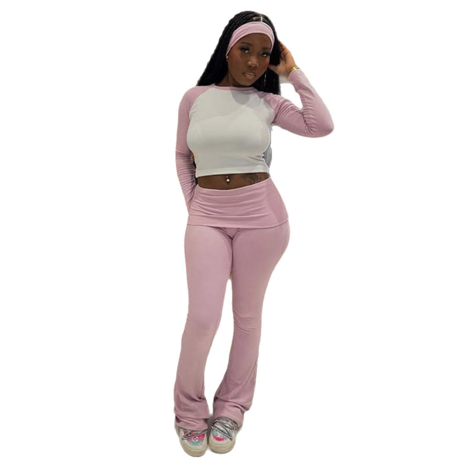 Damen Sportliches Oberteil und Leggings Set WW