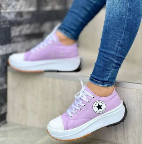 Damen Sneaker mit trendigem Neonprofil und sportlichem Design WW