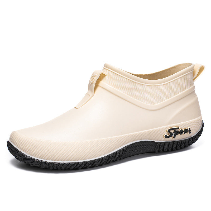 Damen bequeme Gummistiefel mit rutschfester Sohle WW