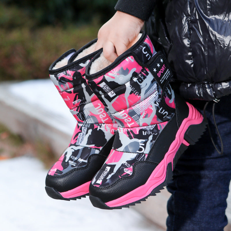 Damen Sportliche Winterstiefel mit rutschfester Sohle und isolierendem Futter WW