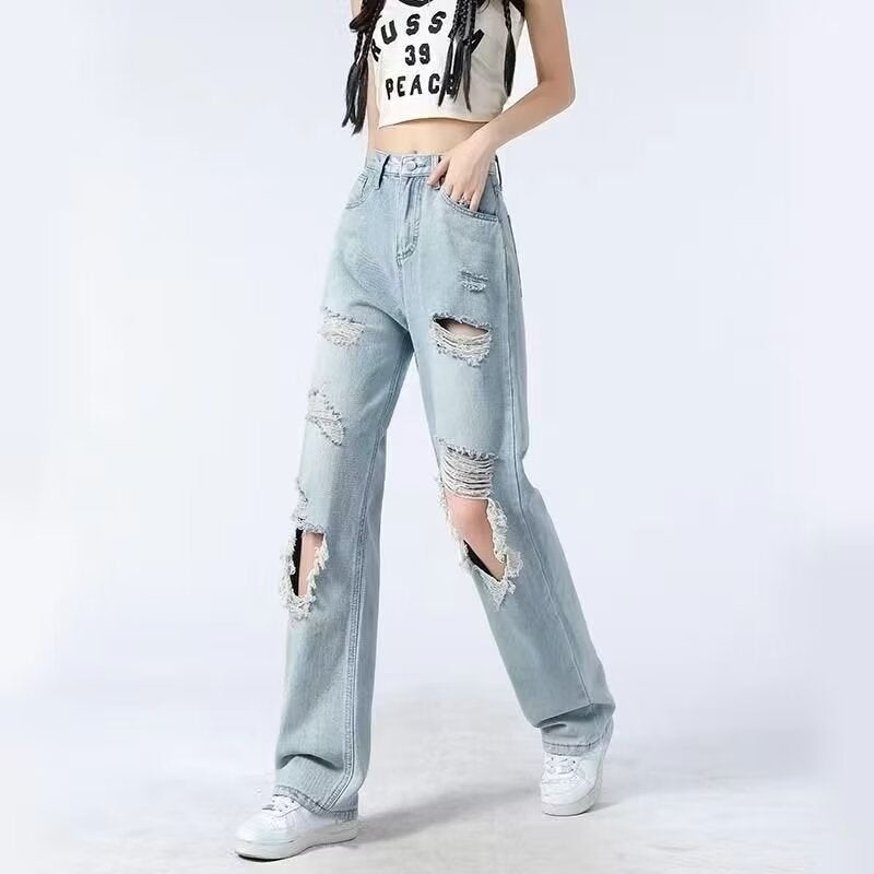 WW Damenjeans mit zerrissenen