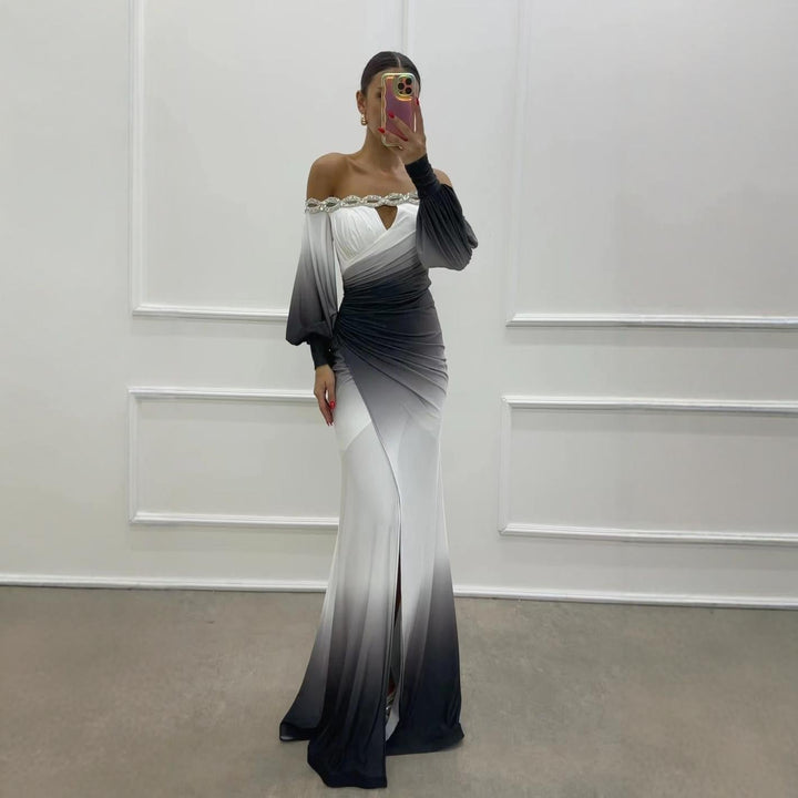 W&W Mode | Partykleid mit Camisole und positioniertem Schlitz in großer A-Linie