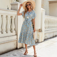 Damen Sommerliches Freizeitkleid mit Rüschendetails WW