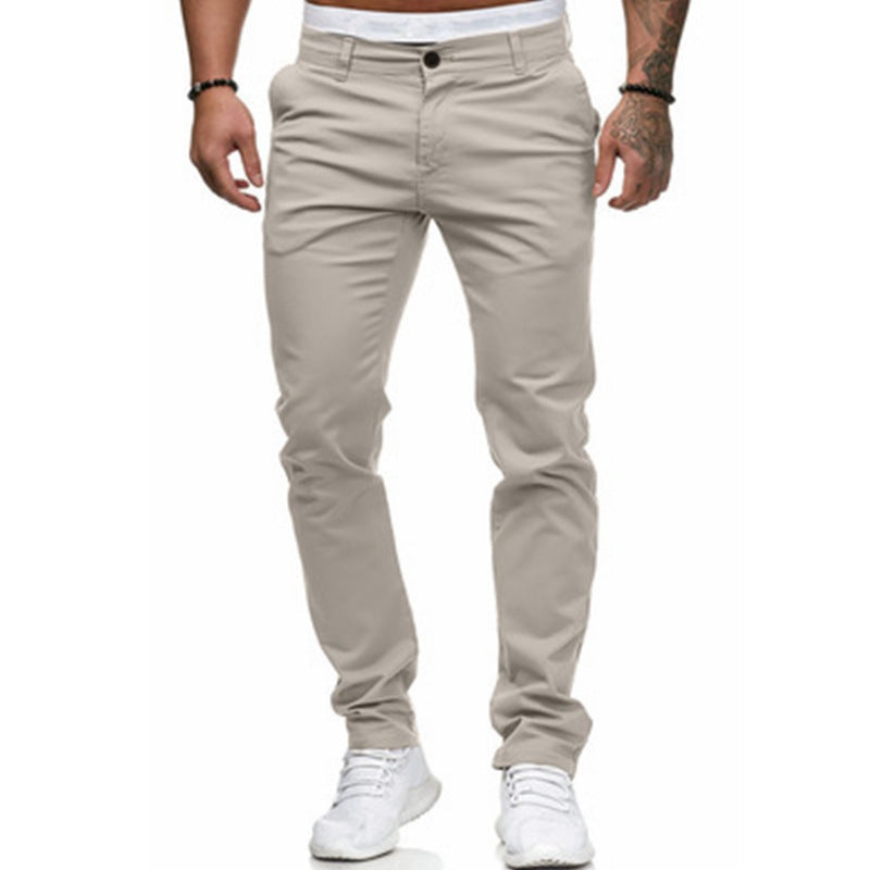 Herren maßgeschneiderte Slim-Fit Chino-Hosen WW