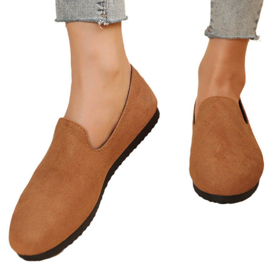Damen Slip-On Freizeit Slipper mit bequemer Fußbett WW
