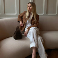 Damen Schnittige Wildlederjacke WW