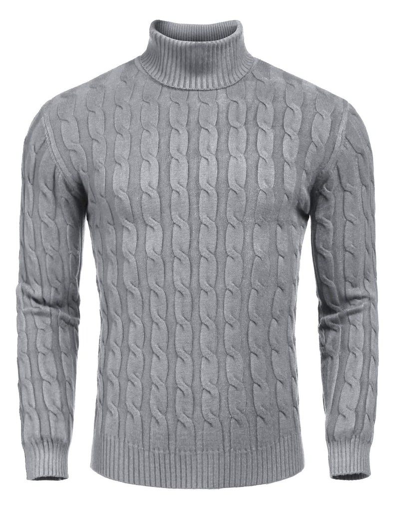 Herren Strickpullover mit aufwendigem Zopfmuster WW