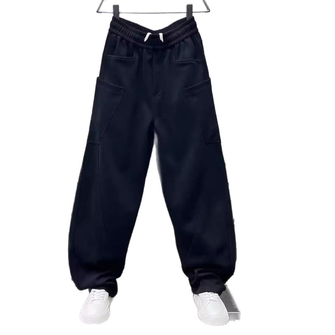Damen bequeme Sweathose mit Cargo-Taschen WW