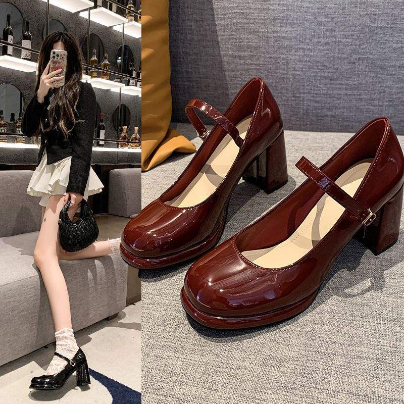 W&W Mode | Stilvolle Wasserdichte Mary Jane Pumps