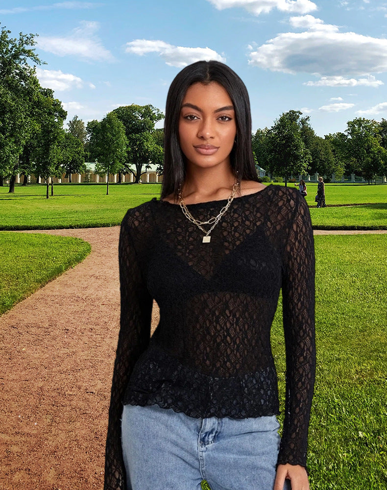 Damen Spitzenoberteil mit eleganter Passform und raffinierten Details WW