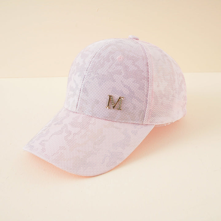 Damen modische Baseball-Cap mit stilvollem Mesh-Design und Glitzer-Applikation W&W Mode