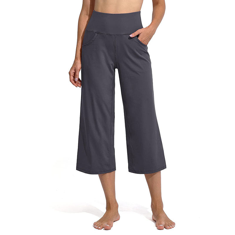 Damen Bequeme Sportliche Culotte mit hohem Bund und praktischen Taschen WW
