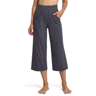 Damen Bequeme Sportliche Culotte mit hohem Bund und praktischen Taschen WW