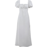 Damen Maxikleid mit Puffärmeln und romantischem Rüschendetail W&W