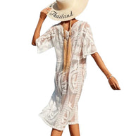 Damen Spitze Bestickter Strand Kimono WW