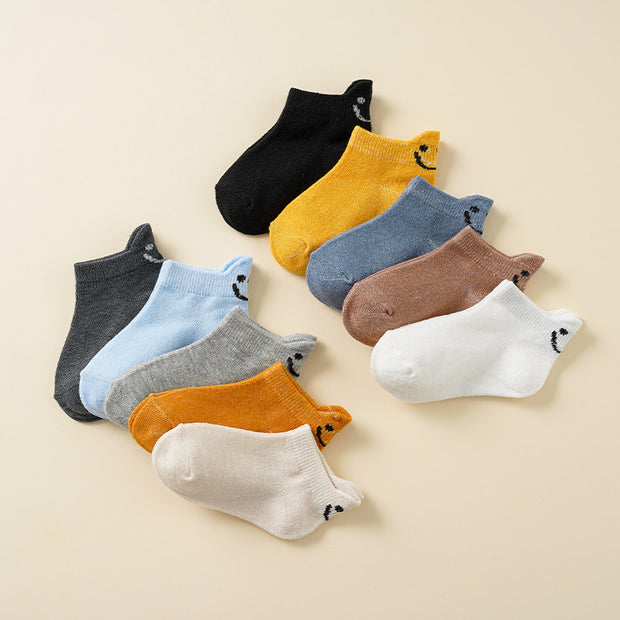 Damen Sportsocken mit fröhlichem Smiley-Motiv WW