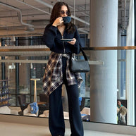 Damen Strickanzug mit Reißverschluss WW