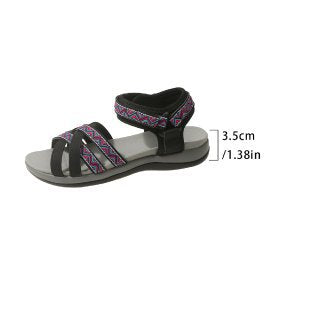 Damen Sportliche Sandalen mit verstellbaren Riemen und ergonomischer Fußbettung WW