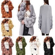 Damen Strickjacke mit strukturierten Ärmeln WW