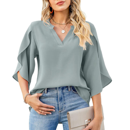 WW | Petal Sleeve Chiffon Shirt