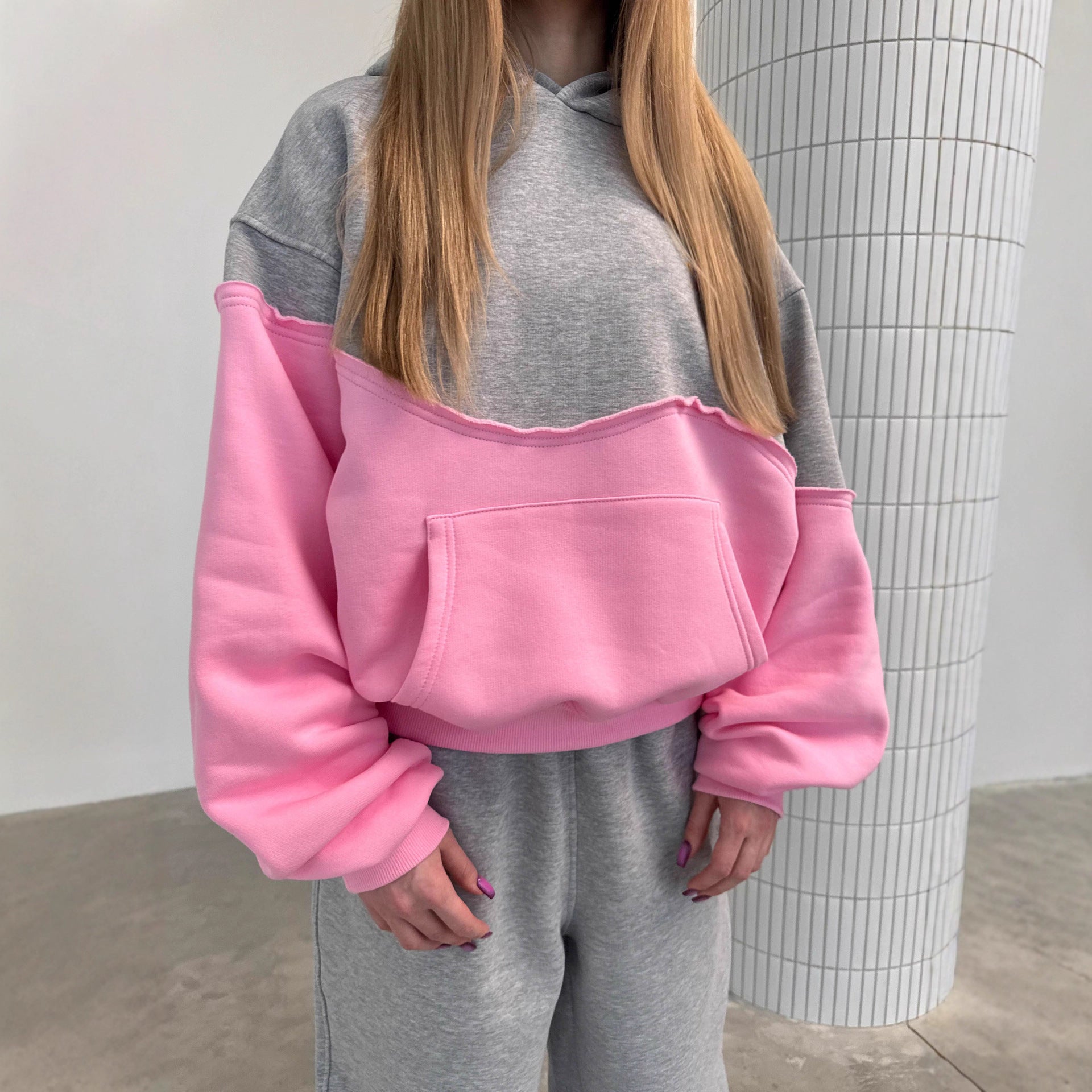 Damen sportliches Sweatshirt- und Hose-Set WW