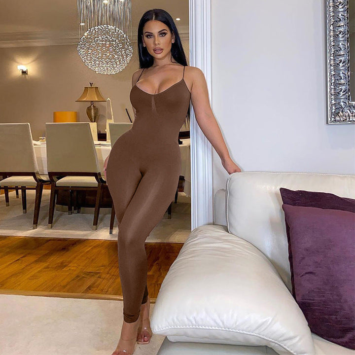 Damen Body mit modischen Taschen und flexiblem Schnitt W&W Mode