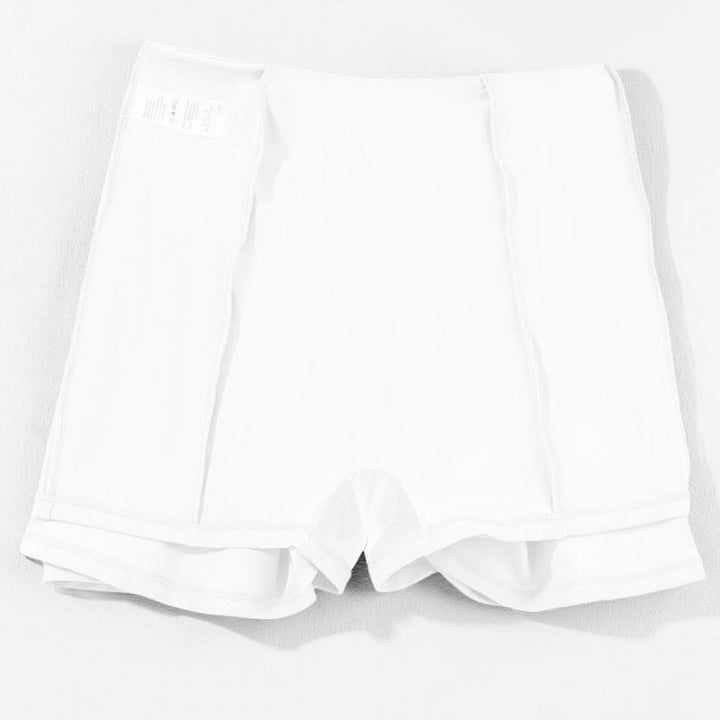 Damen sportlicher Skort mit hohem Bund und fließendem Schnitt W&W Mode