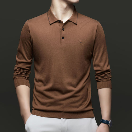 Herren Pullover mit poloartigem Kragen und modernen Akzenten WW