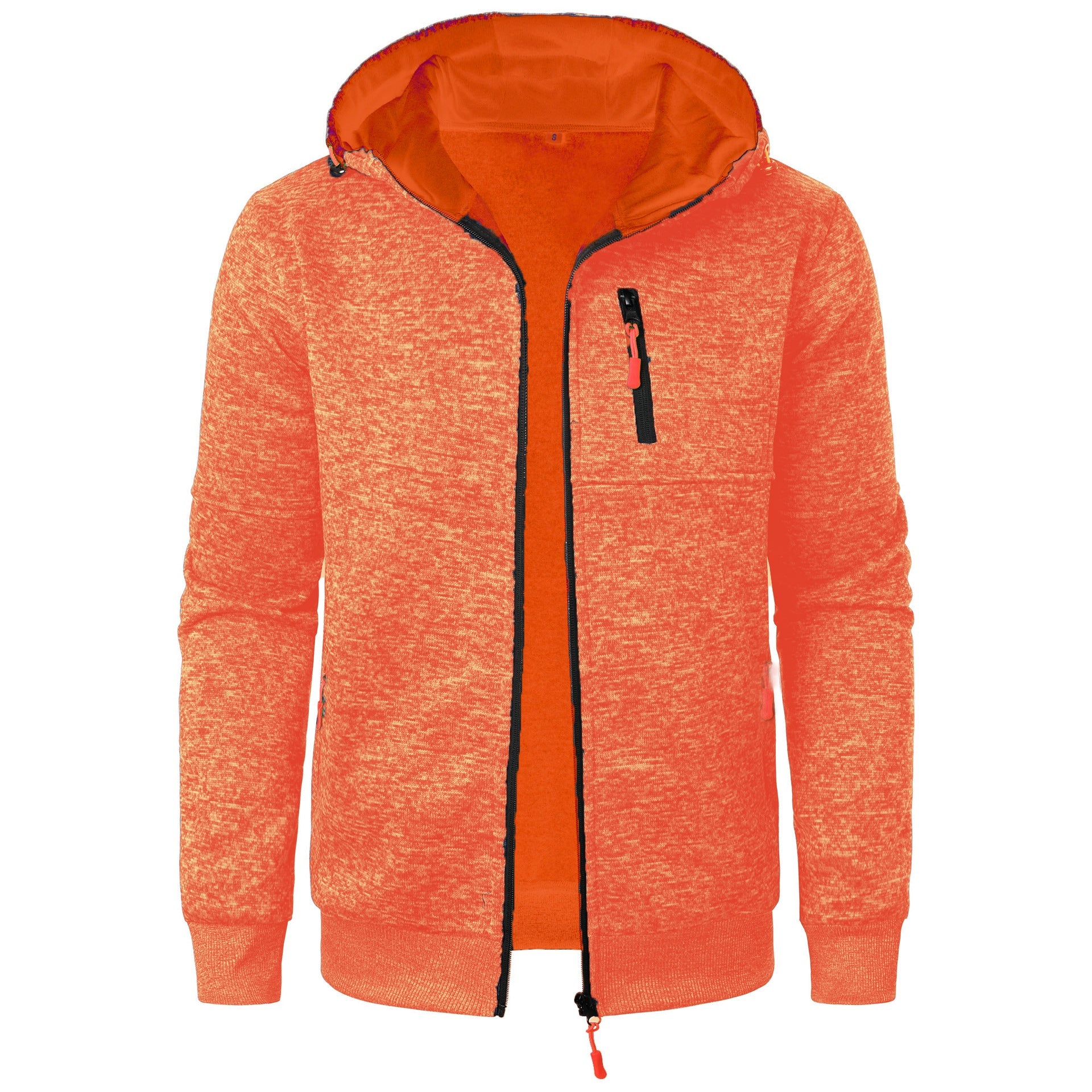 WW | Herren Gemusterte Zip Kapuzenpulli
