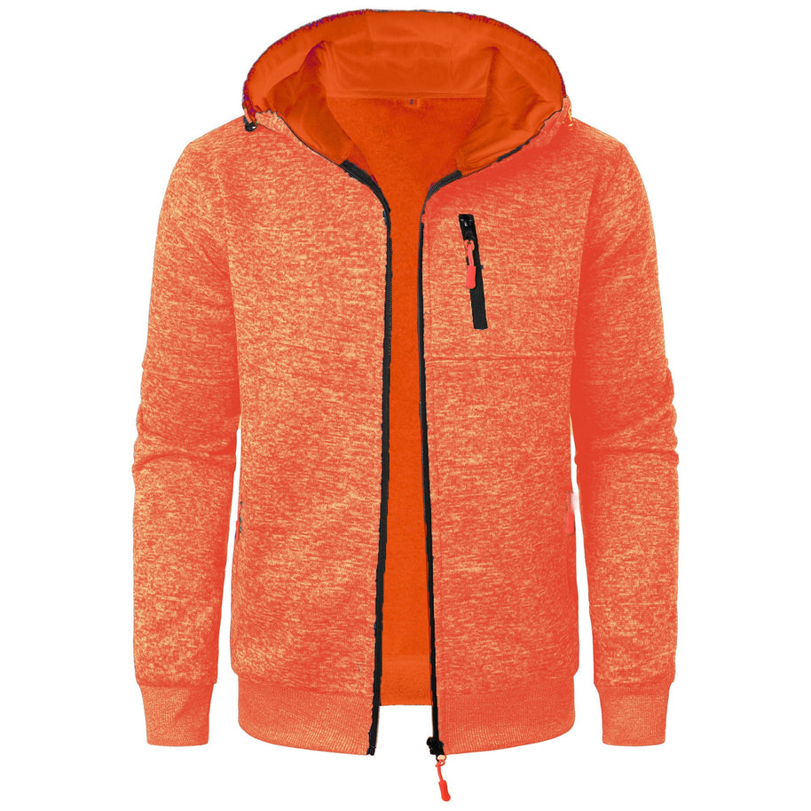 WW | Herren Gemusterte Zip Kapuzenpulli