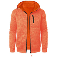 WW | Herren Gemusterte Zip Kapuzenpulli