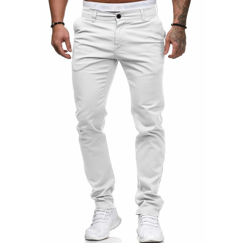 Herren maßgeschneiderte Slim-Fit Chino-Hosen WW
