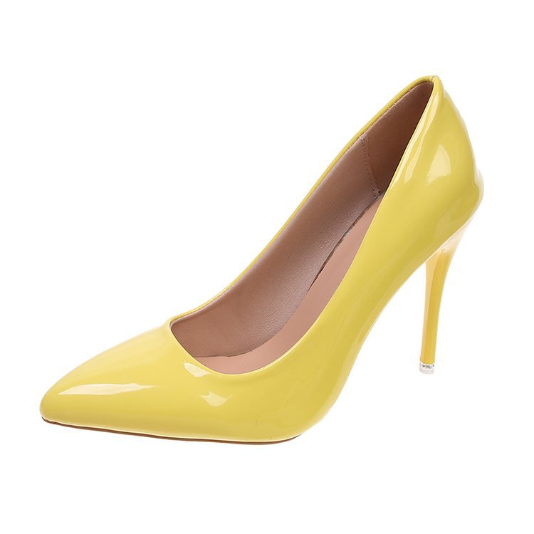 Damen Hochhackige Pumps mit glänzendem Lackfinish und eleganter Silhouette WW