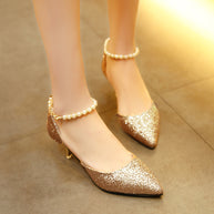 Damen Glitzernde Heels mit elegantem Perlenakzent und komfortablem Fußbett W&W