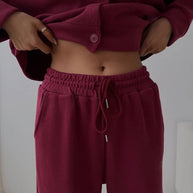 Damen bequeme Sweatshirt- und Jogginghose-Kombination WW