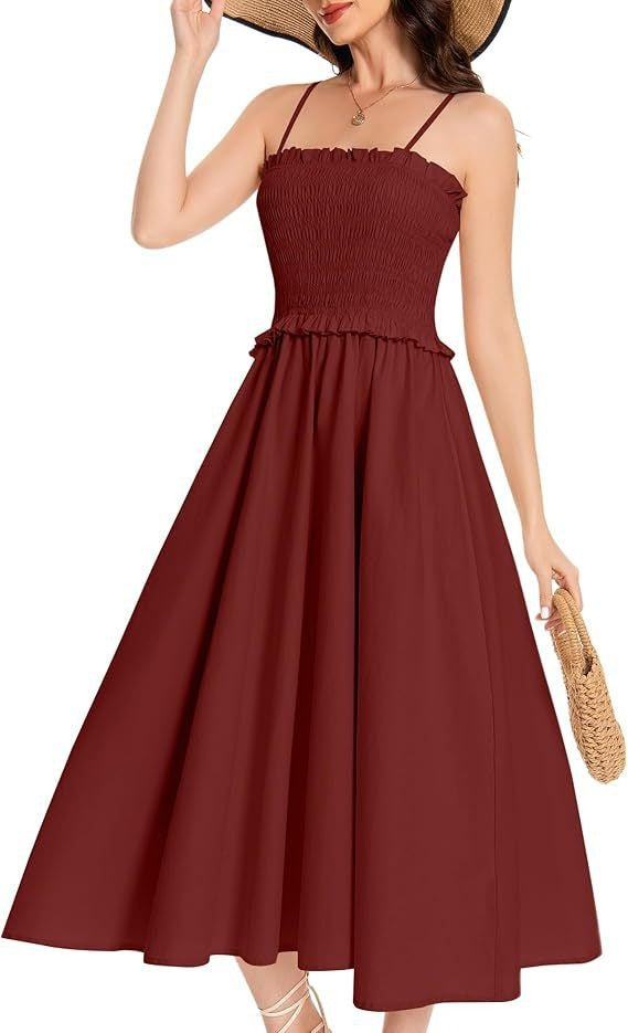 Damen elastisches Maxikleid mit Rüschendetails und geschmeidigem Material WW