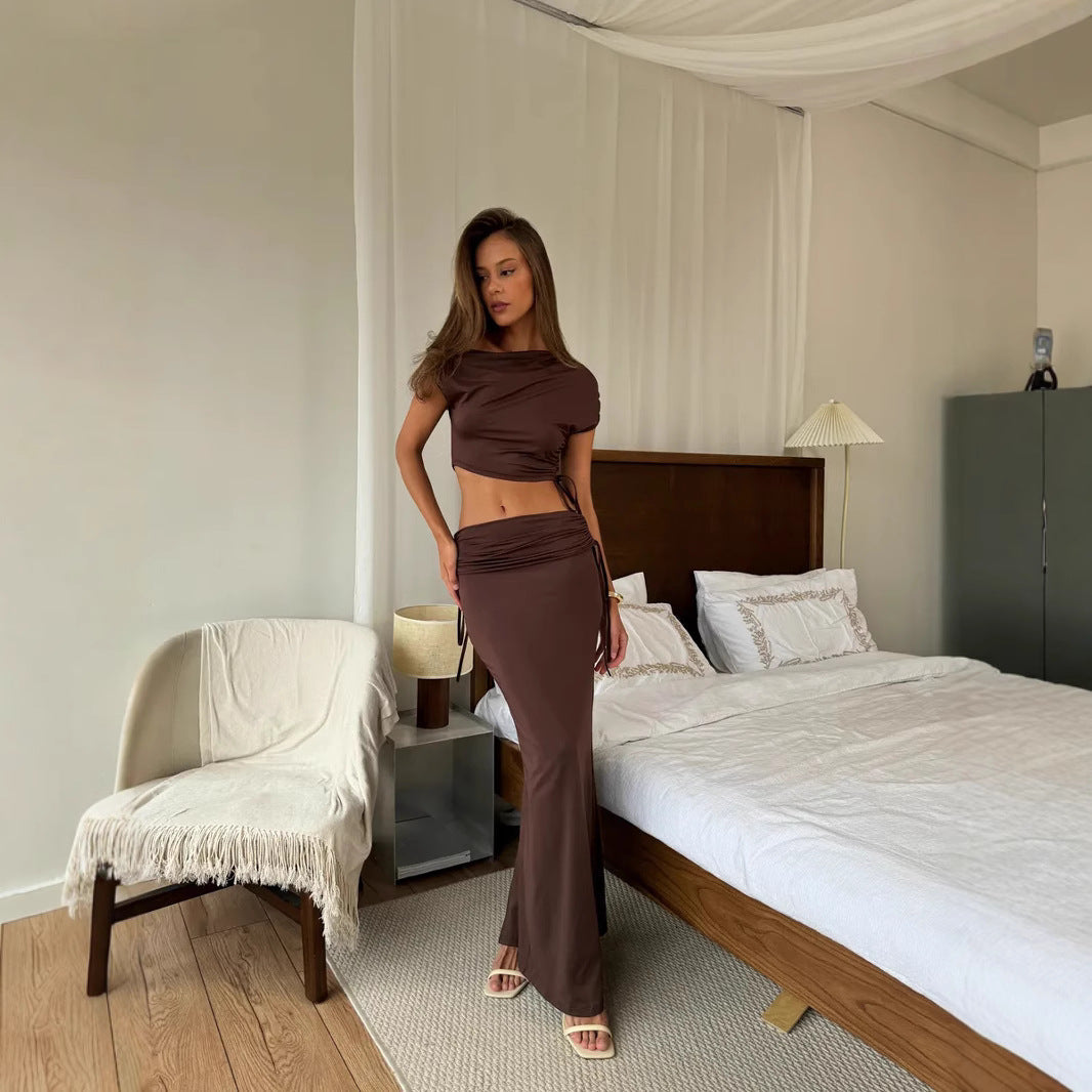Damen Zweiteiler mit asymmetrischem Schnitt W&W Mode
