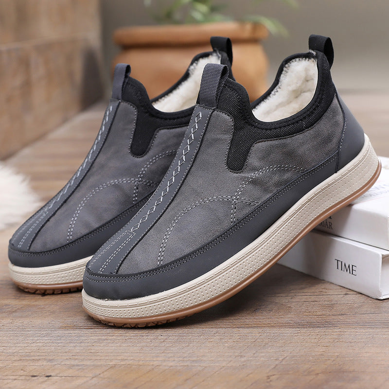 Damen Bequeme und stylische Warmfutter Slip-On Schuhe WW