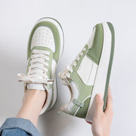 Damen Sneaker im minimalistischen Design mit atmungsaktiver Mesh-Oberfläche und gepolsterter Sohle WW