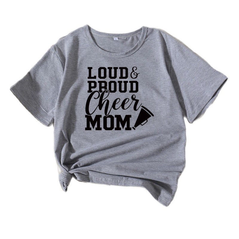 Frauen Cheerleading Mama Grafik T-Shirt WW