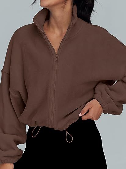 Damen Übergangsjacke mit hohem Kragen und lockerer Passform WW