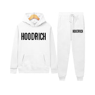 Damen Sportliches Hoodie- und Jogginghose-Set mit kontrastierendem Logo WW