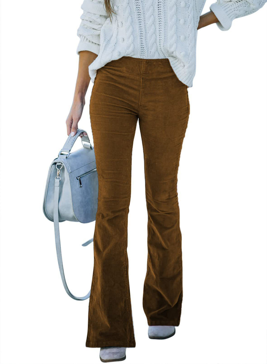 Damen ausgestellte Cord-Hosen WW