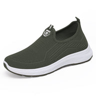 Damen Leichte Slip-On Sport Sneakers mit atmungsaktivem Strickobermaterial WW
