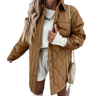 Damen Steppjacke im lässigen Oversized-Stil WW