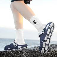 Herren Atmungsaktive Clogs mit verstellbarem Riemen WW