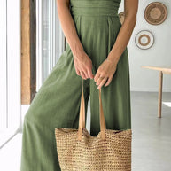 Damen Jumpsuit mit weitem Bein und schickem Spaghettiträger WW