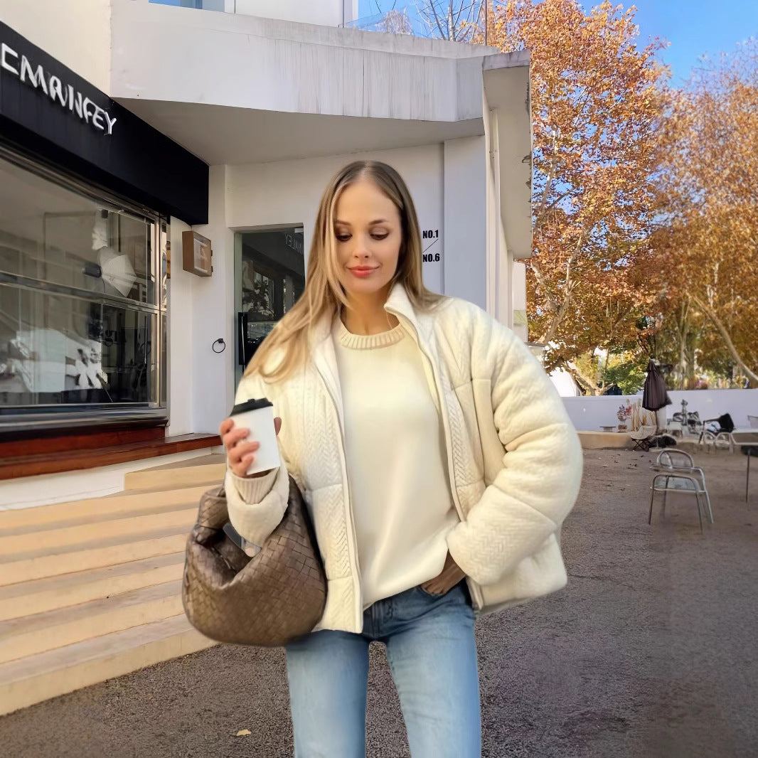 Damen Strick-Steppjacke WW