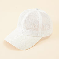 Damen Baseballmütze mit elegantem Spitzenmuster und atmungsaktiver Struktur WW
