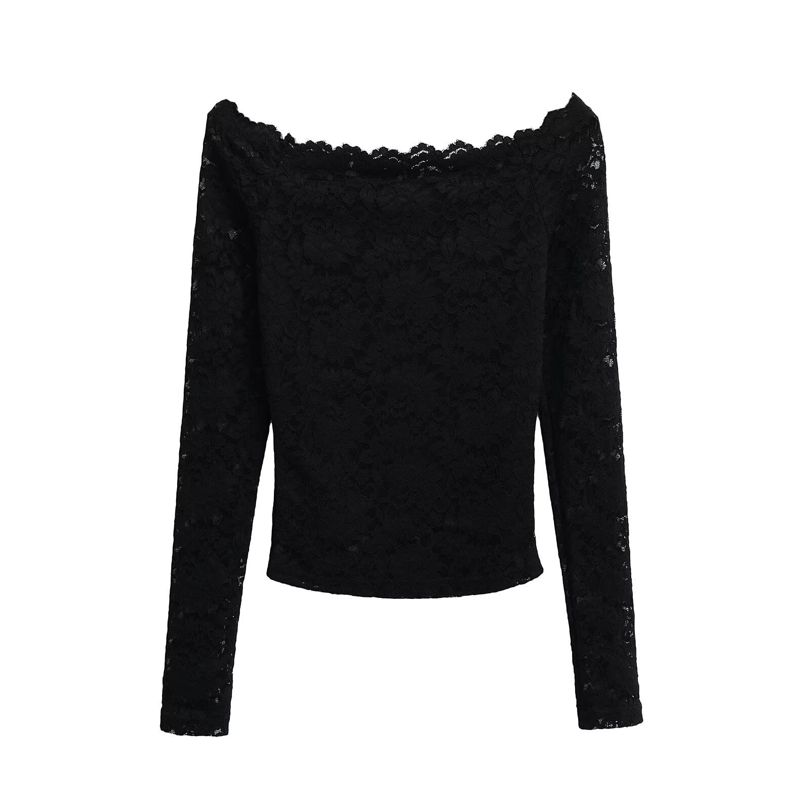 Damen Spitzenoberteil mit schickem Off-Shoulder-Ausschnitt WW